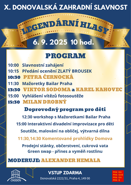 Zahradní slavnost Domova pro seniory Chodov – Dny Prahy 11